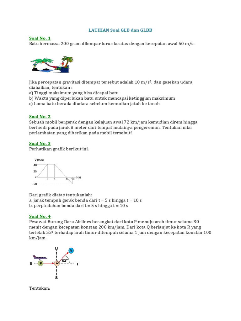Soal Fisika Glb Glbb Pdf