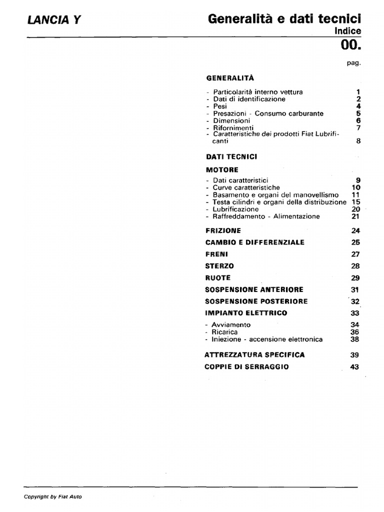 Manuale Lancia y | PDF