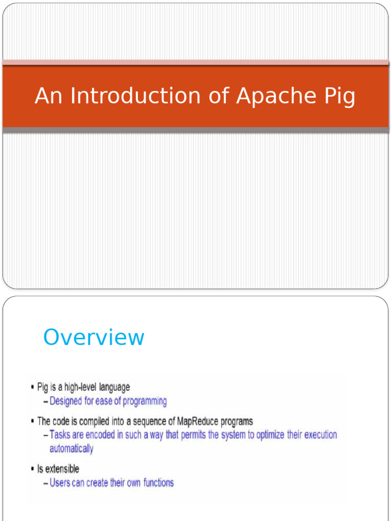 An Introduction of Apache Pig | PDF