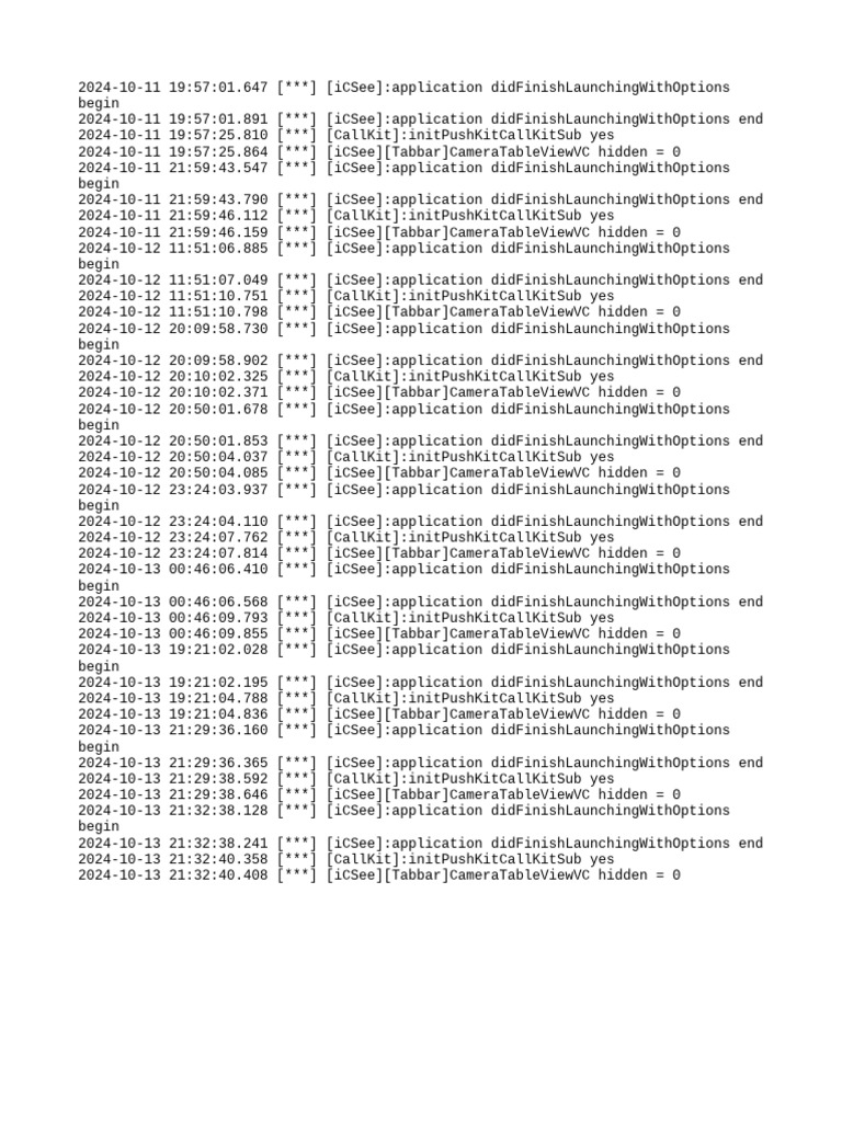 App Debug Log | PDF
