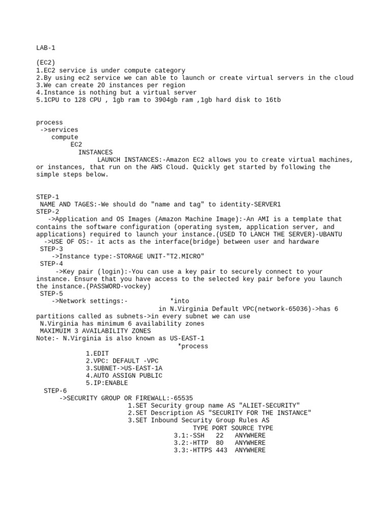 Day1 Lab | PDF