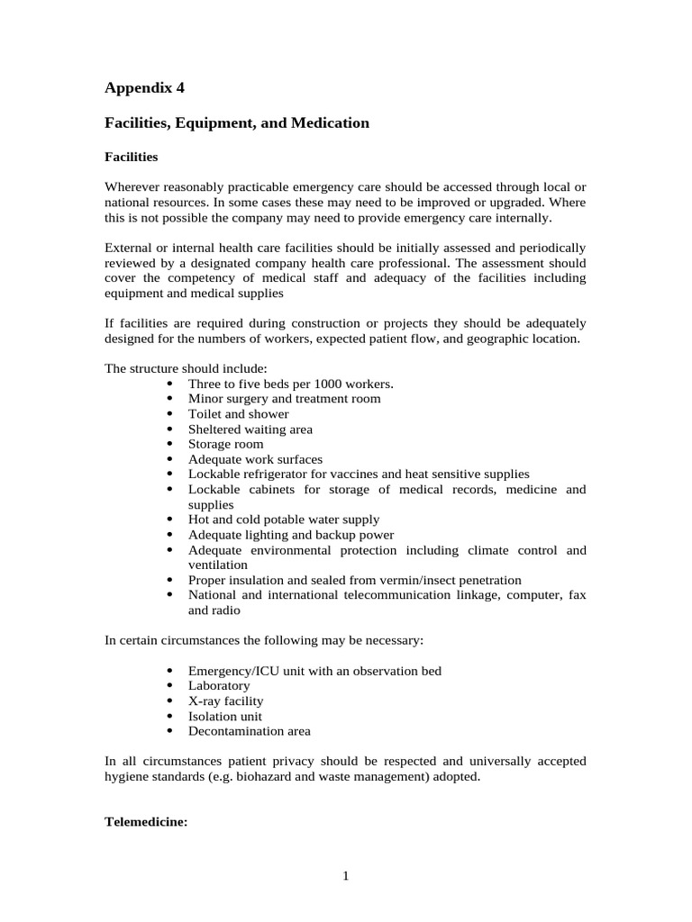 Medical Equipment and Medication PDF