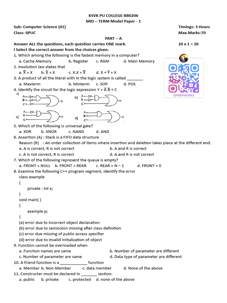 Comp Sci Paper1 | PDF