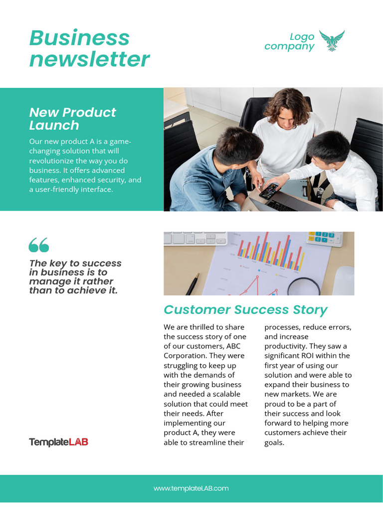 Business Newsletter Templates | PDF