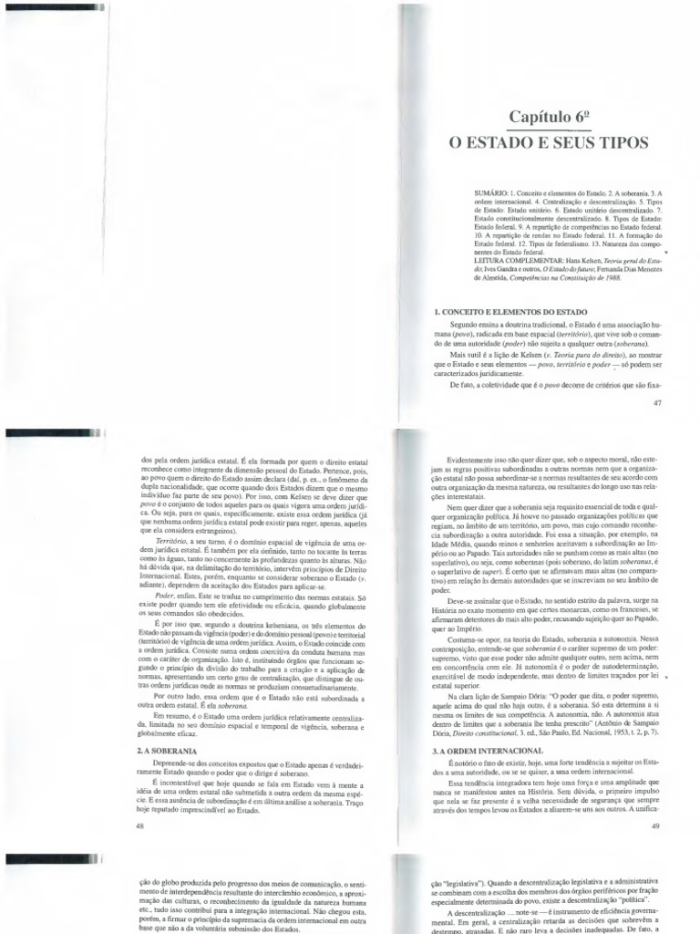 Cap 6 - MGFF - O Estado e Seus Tipos | PDF