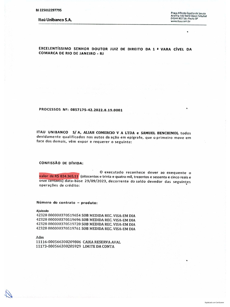 Minuta Execução Samuel (1) 834k Grifada | PDF