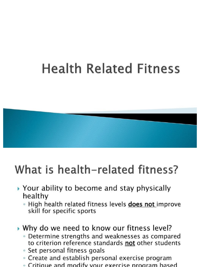 Health Related Fitness | PDF