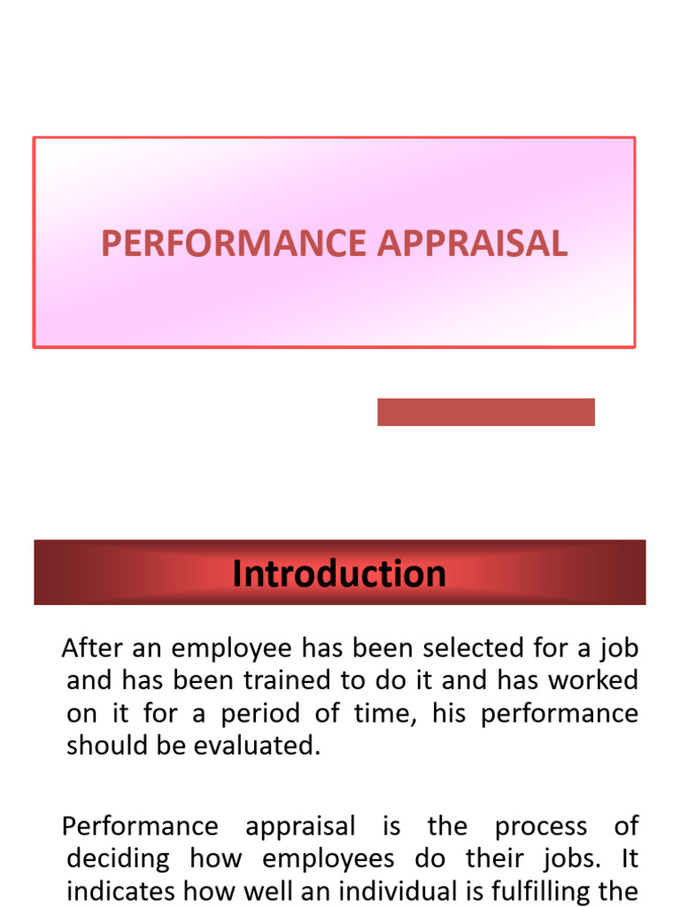 Understanding Performance Appraisal Methods | PDF | Performance ...
