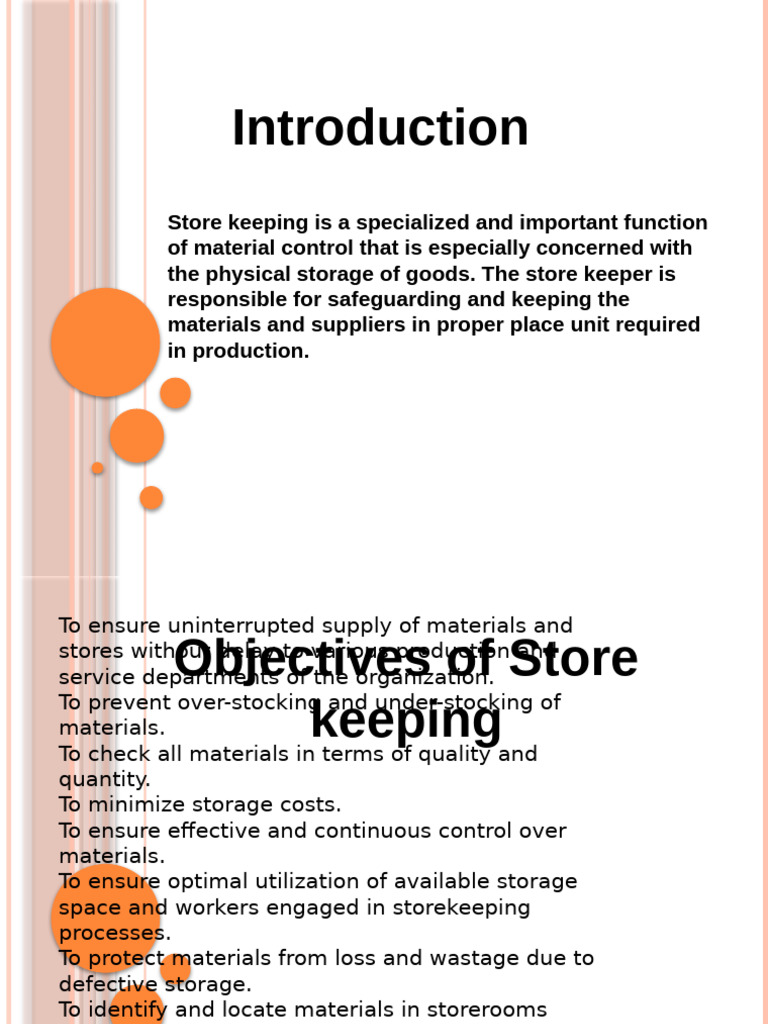 Store Management and Controls | PDF