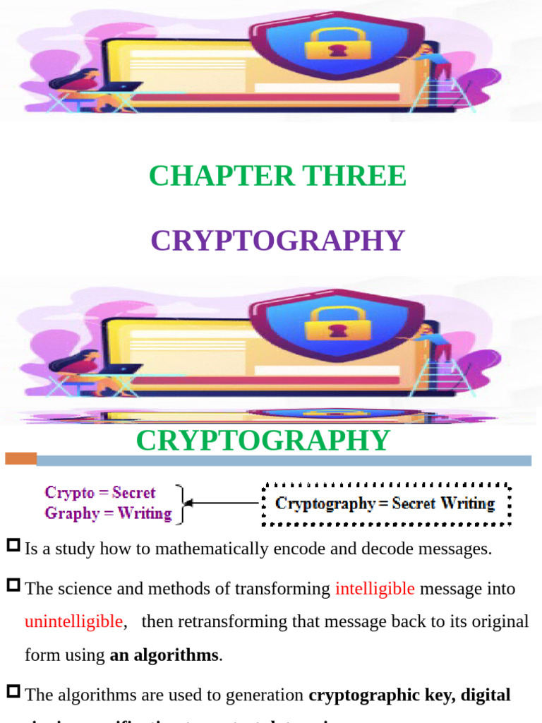 Chapter 3 Cryptographyyy | PDF