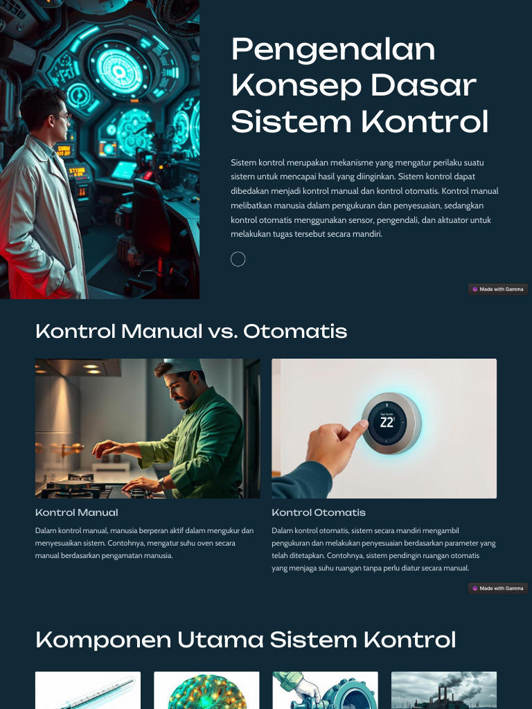 Pengenalan Konsep Dasar Sistem Kontrol | PDF