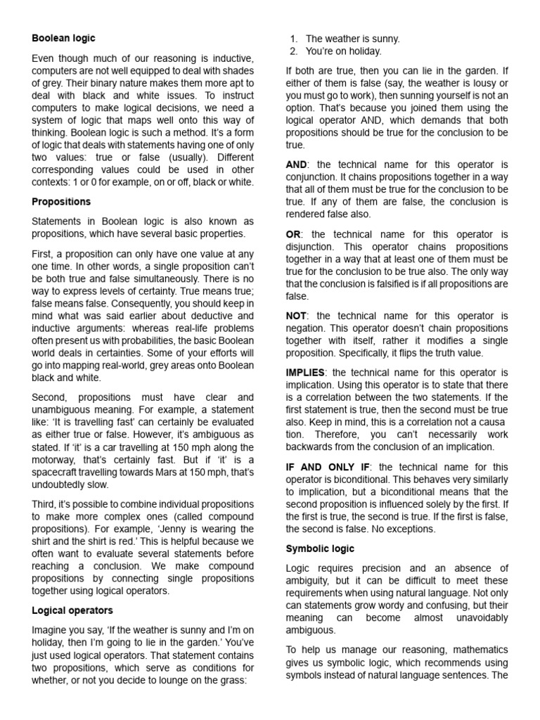 CT9 Boolean Logic Lecture | PDF