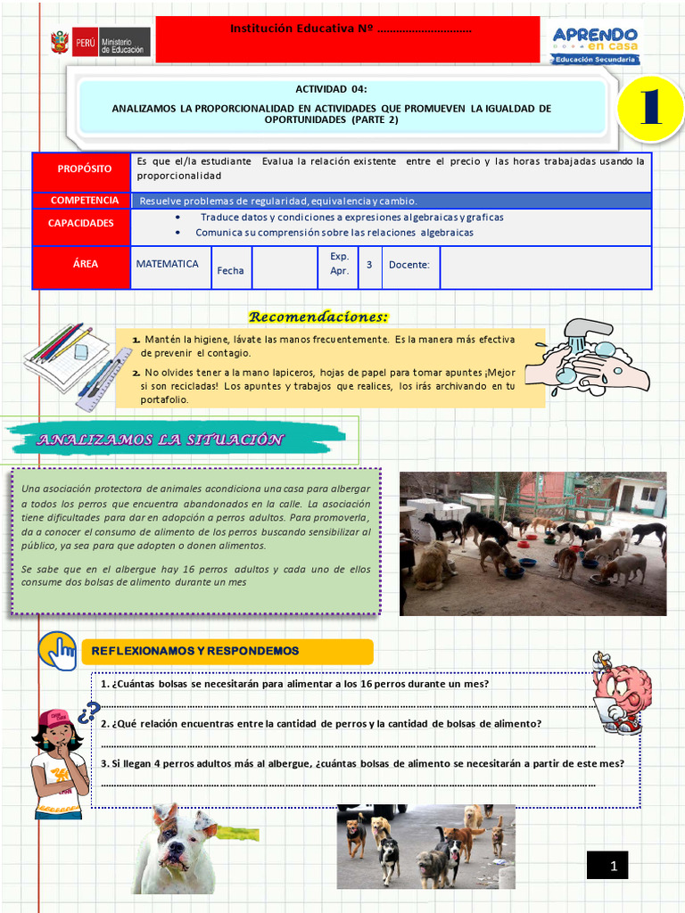 Act. 4 Mat 1º Sec. Parte 2 | PDF