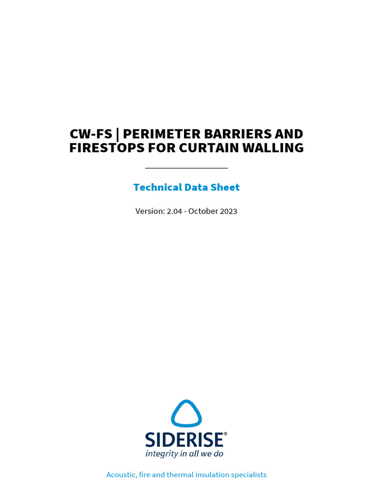 CW-FS TDS | PDF