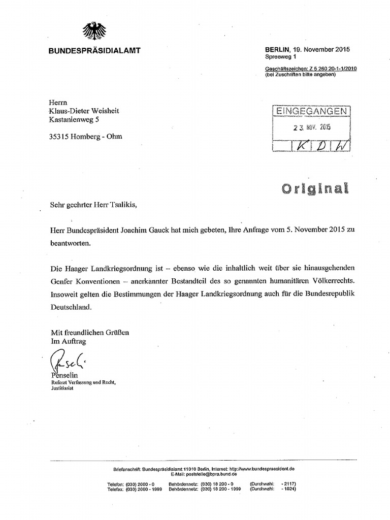 AAA HLKO Von Gauck Und BIM Bestätigt | PDF