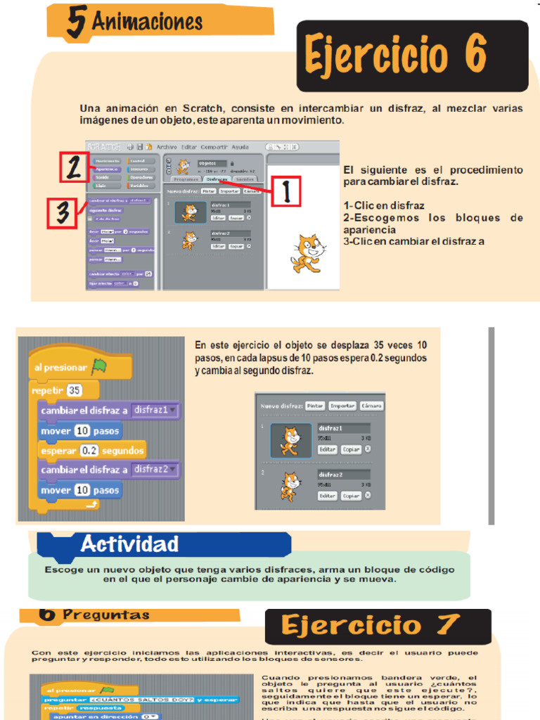 Ejercicios Scratch Parte 9 | PDF