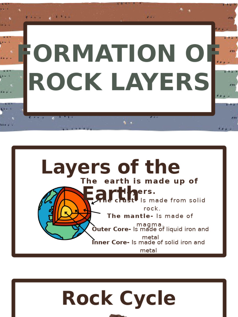 Els Formation of Rock Layers | PDF