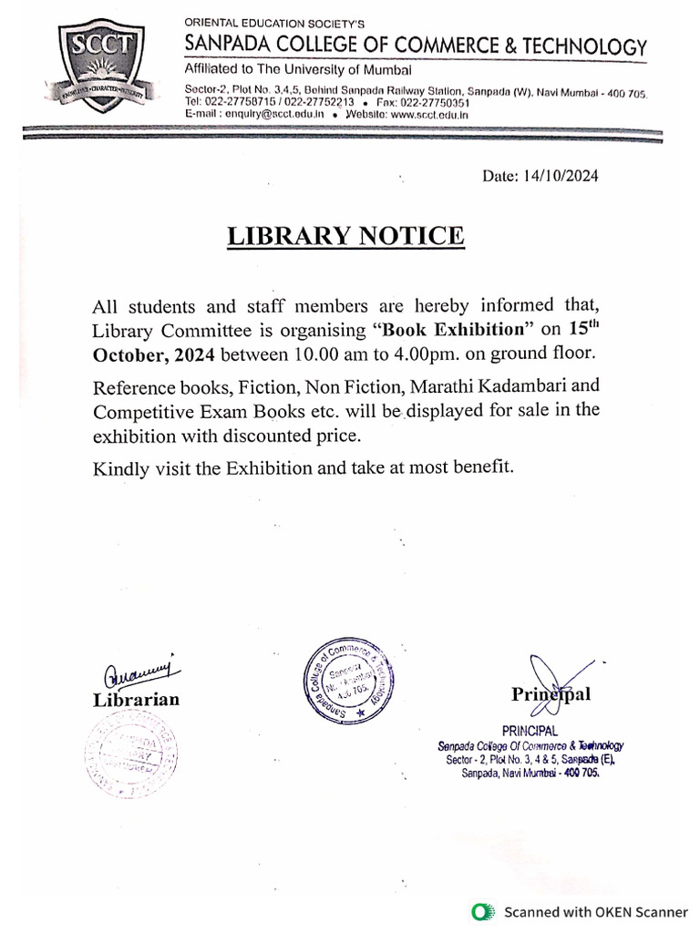 Book Exhibition Notice | PDF