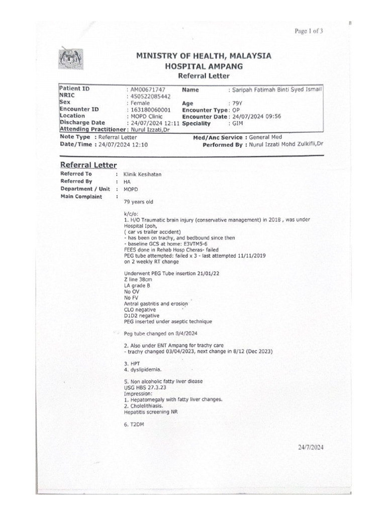 Ministry of Health, Malaysia 2 | PDF
