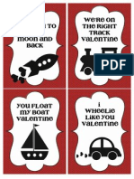 Transportation Valentines