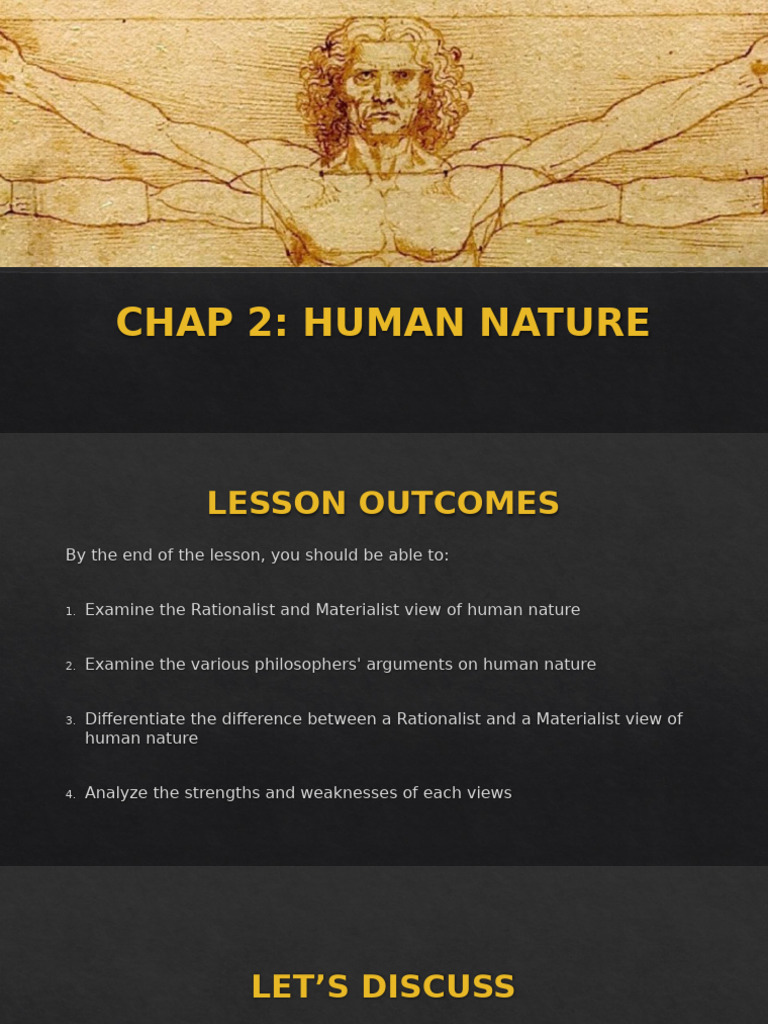 Chap 2 - Human Nature | PDF