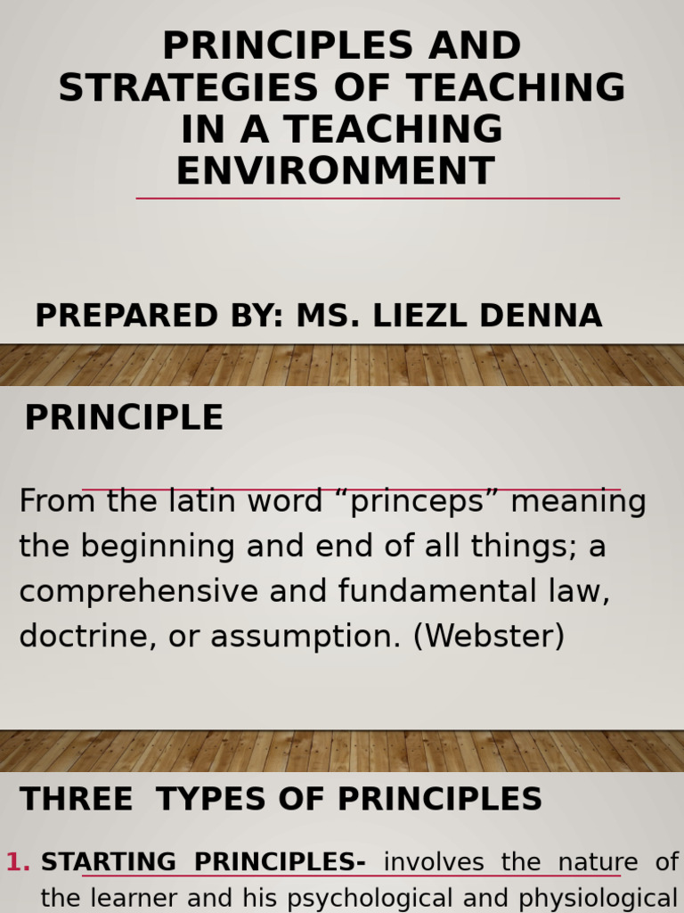 Strategies of Teaching in A Teaching Environment | PDF