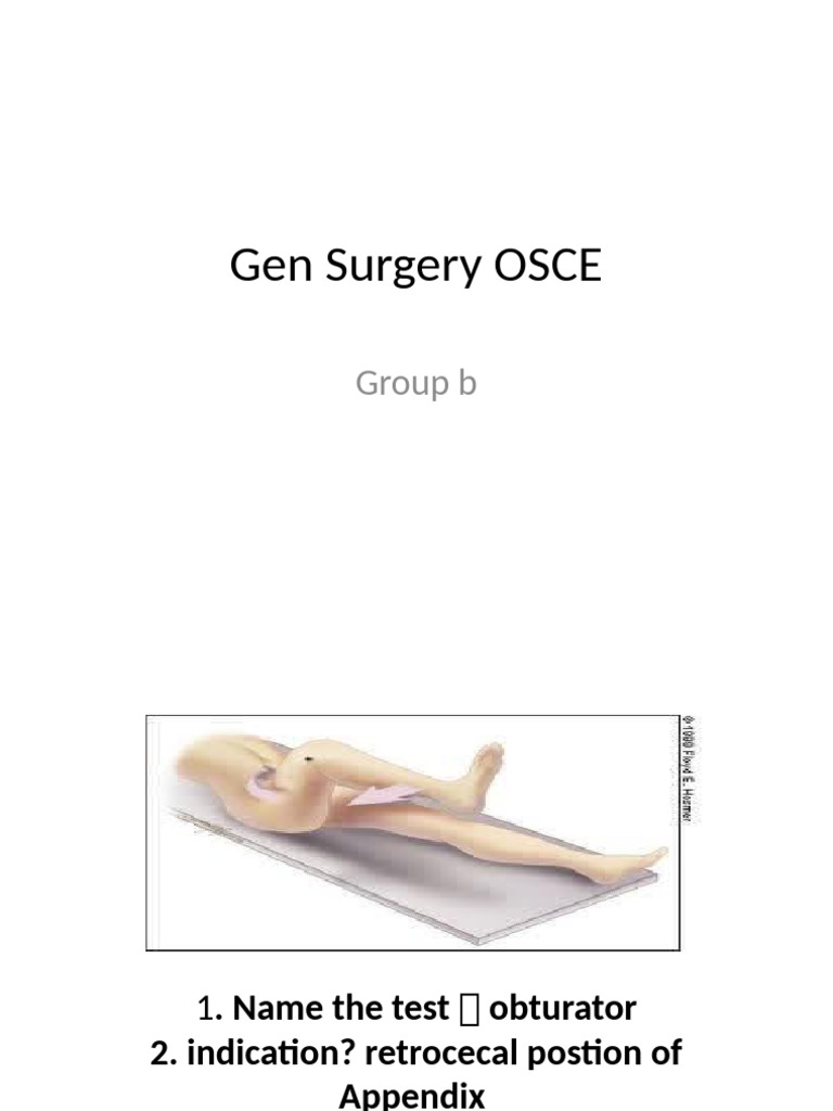 Gen Surgery OSCE Complete 2 | PDF