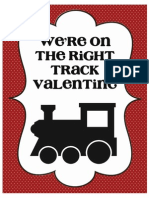 Valentine Train Print