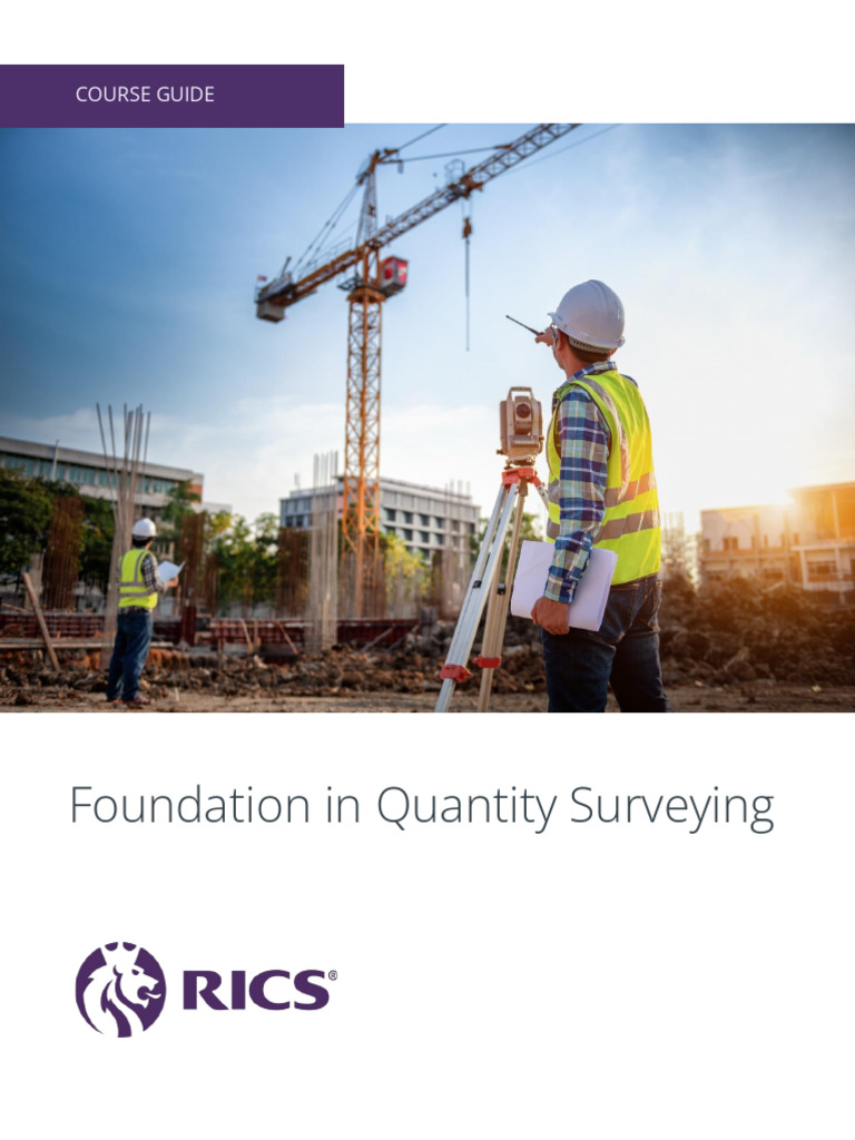 Foundation Quantity Surveying Course Guide | PDF