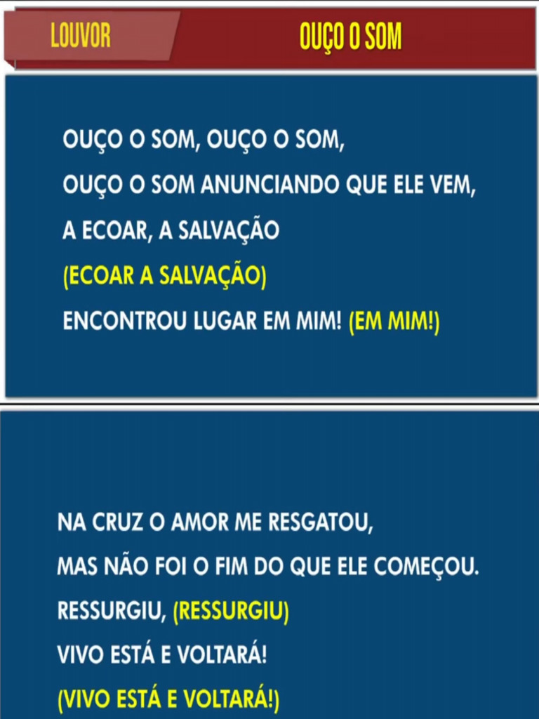 Ouço o Som | PDF