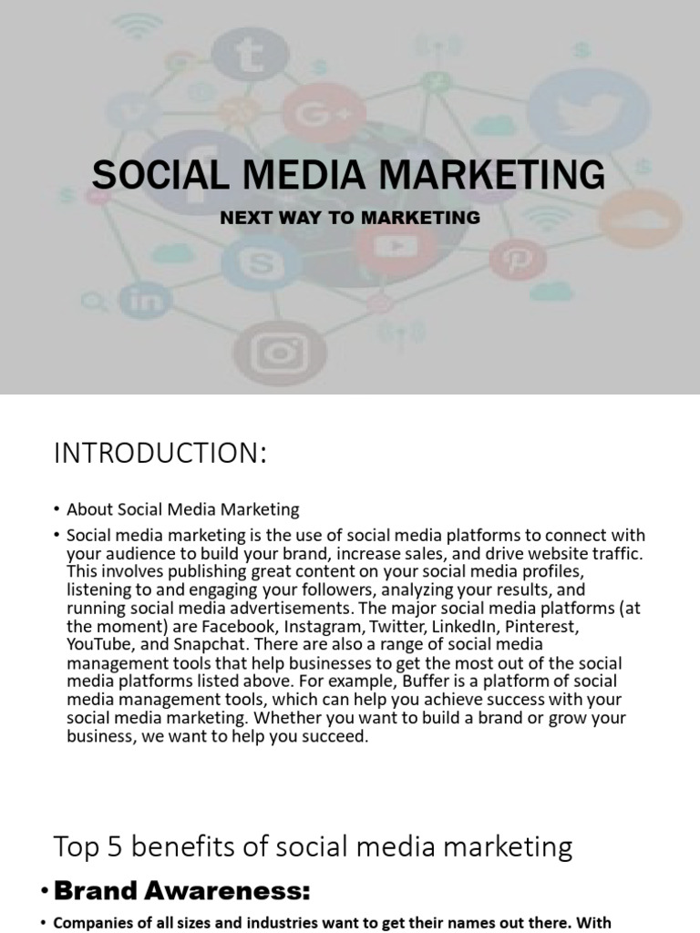 Social Media Marketing | PDF