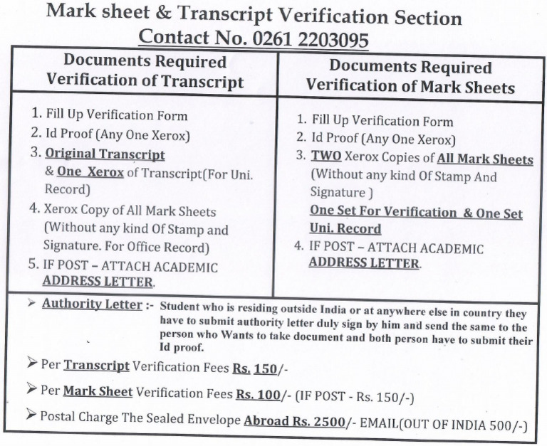 Transcript Information | PDF