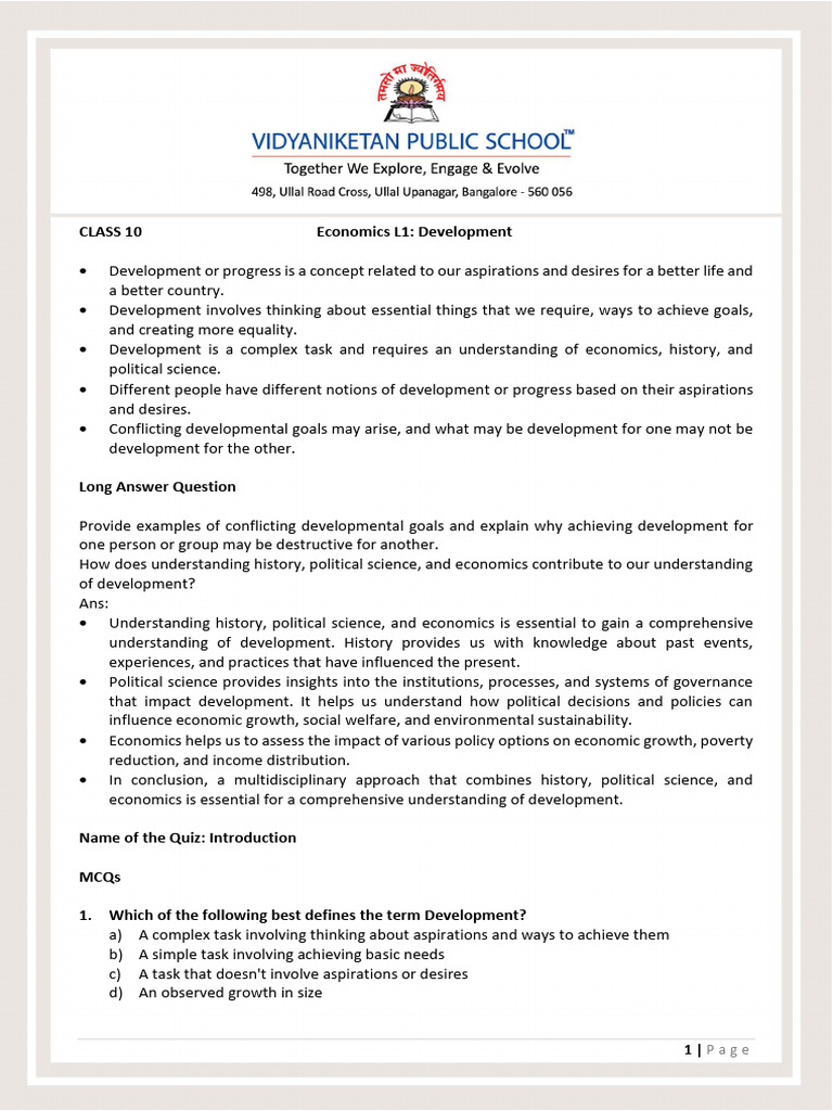 Development Study Material | PDF