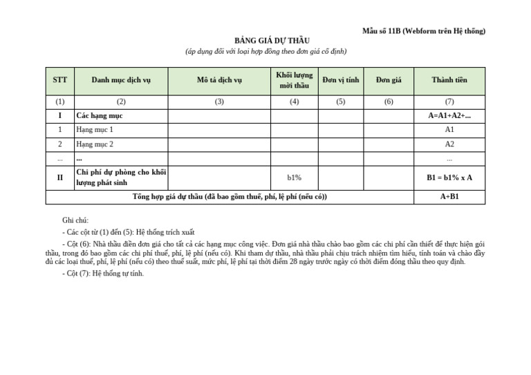 Mẫu số 11B | PDF