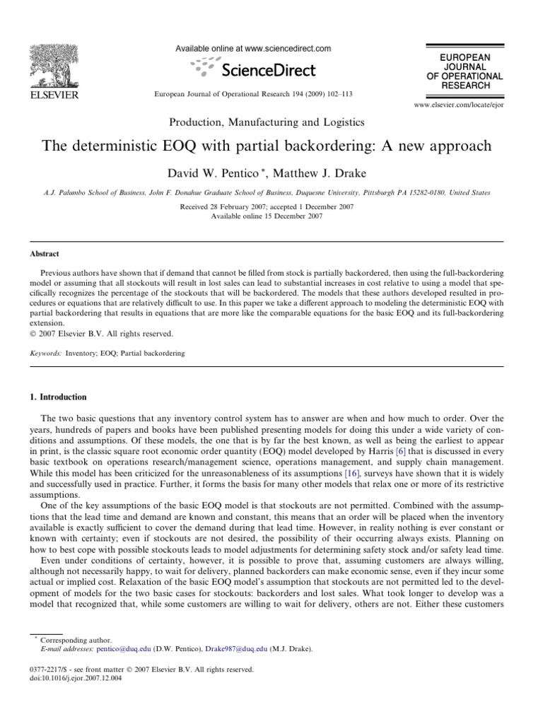 J Ejor 2007 12 004 PDF