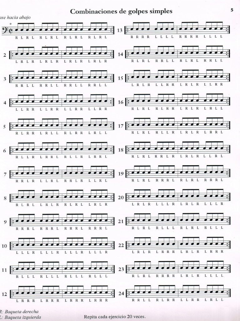 Stick Control 1er Bloque | PDF