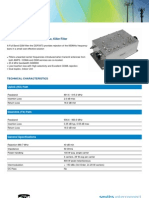 DDF0973F7V2 GSM filter rejects 850MHz