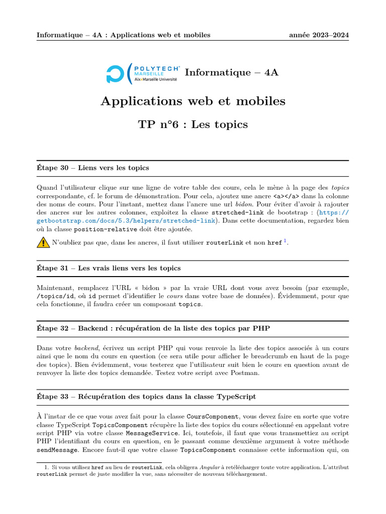 Tp6 FR Enonce | PDF