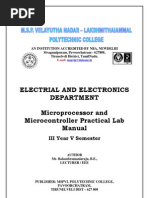 Download Micro Controller Lab Manual by Karthikeyan SN77984675 doc pdf