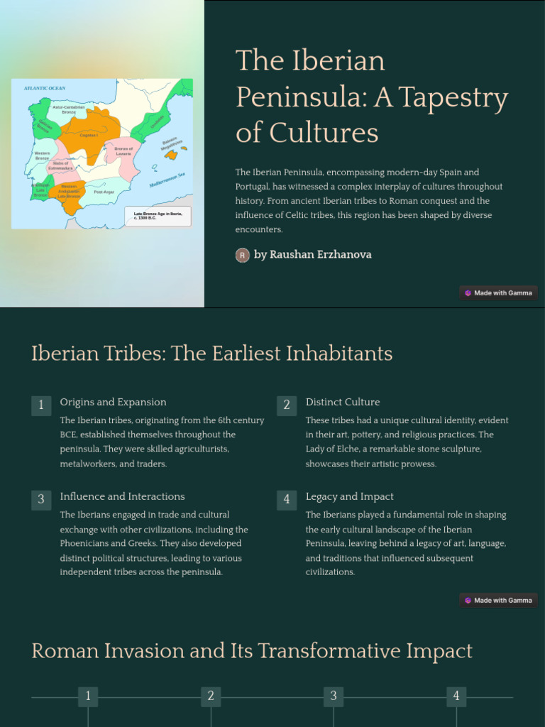 The Iberian Peninsula a Tapestry of Cultures PDF