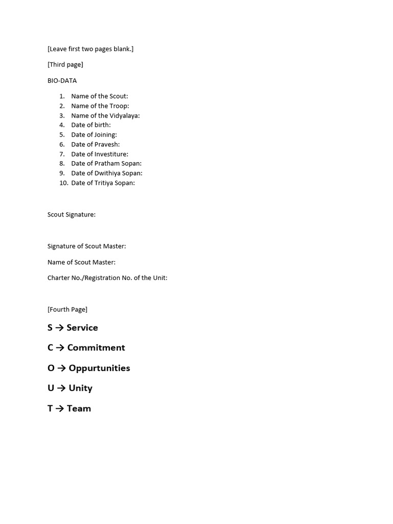 1scouts Notes Pravesh | PDF