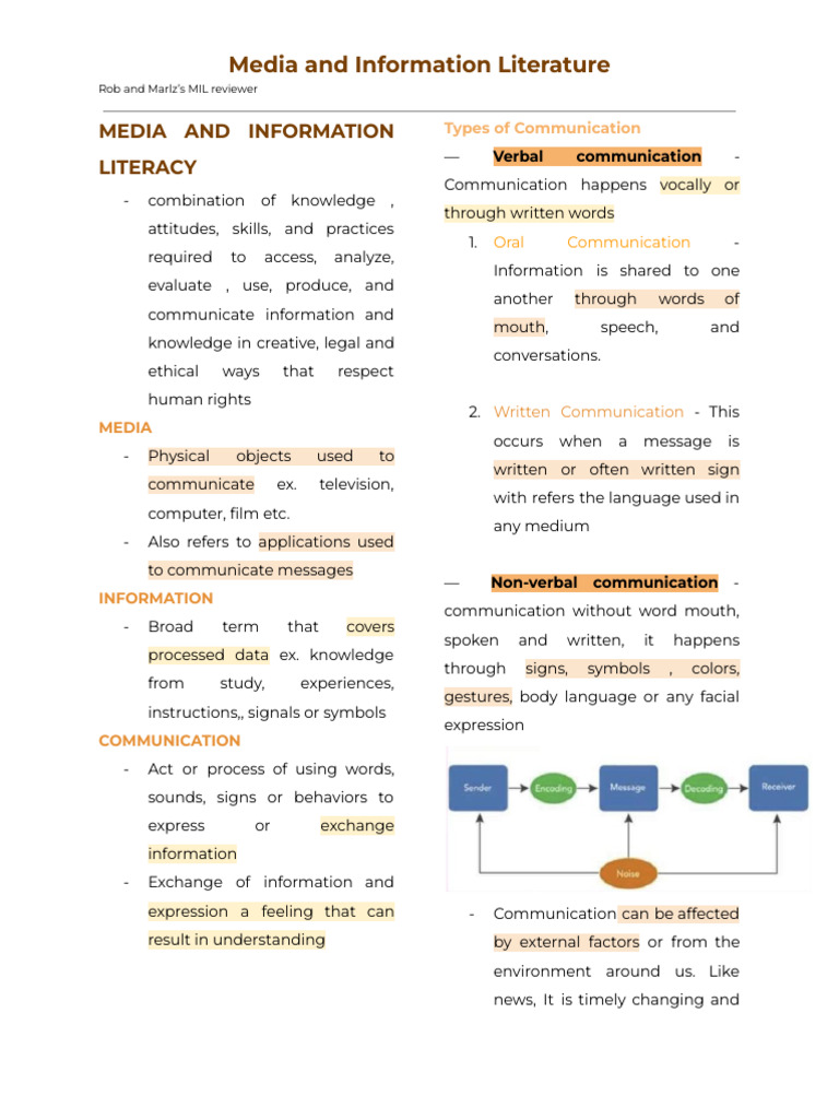 Media and Information Literacy | PDF