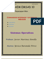 Comandos Internos y Externos MS-DOS (Concepto, Funcion y Listado)