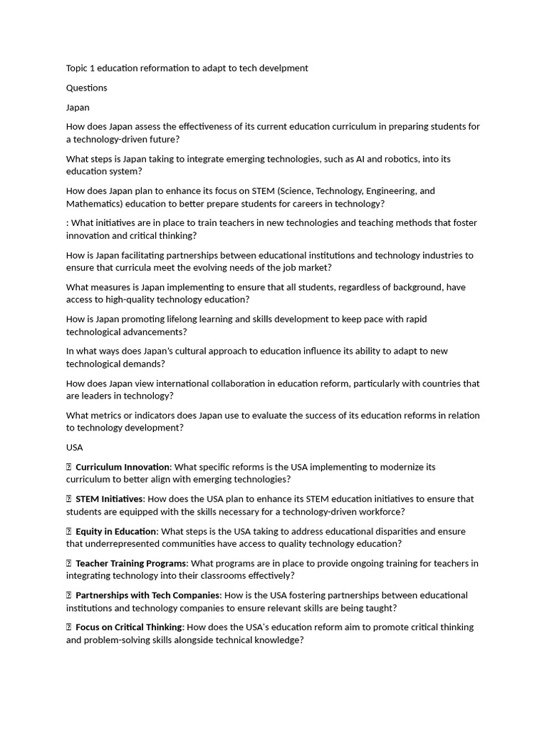 Questions To Ask | PDF