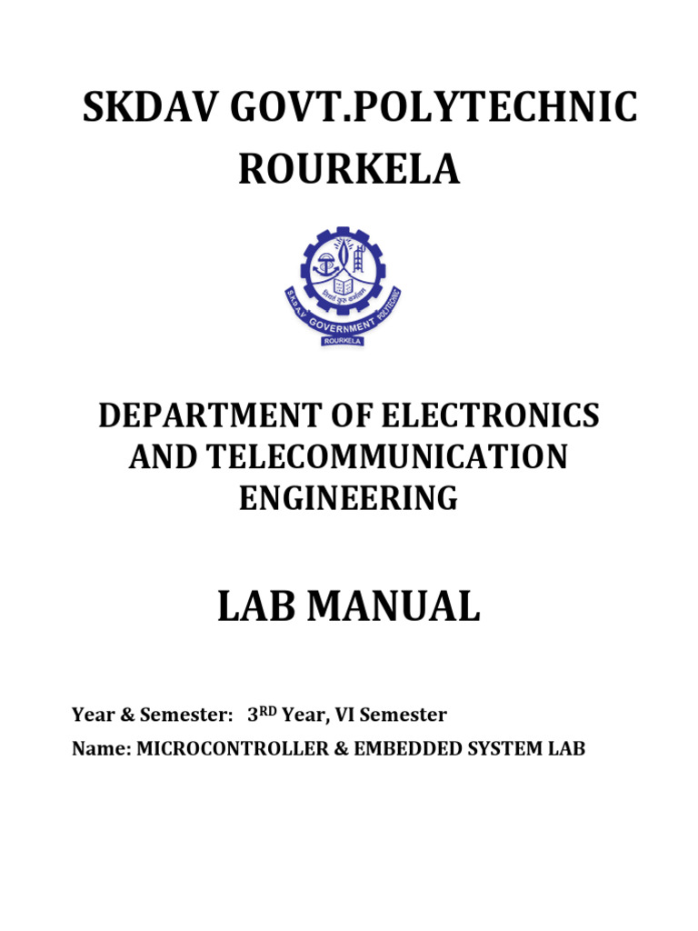 Microcontroller Lab 1588273862 | PDF