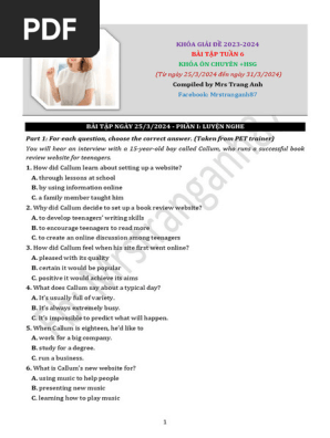 LGD 2024) Bai Tap Khoa Chuyen Tuan 6 10734898 232024115940AM | PDF