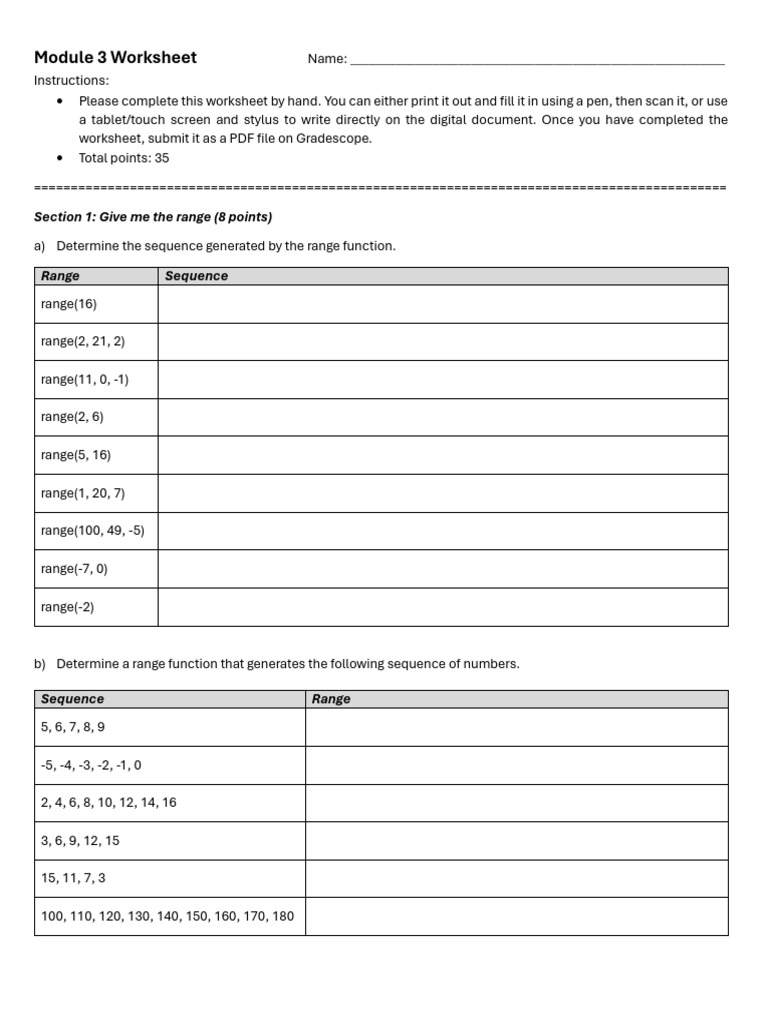 Module+3+Worksheet | PDF