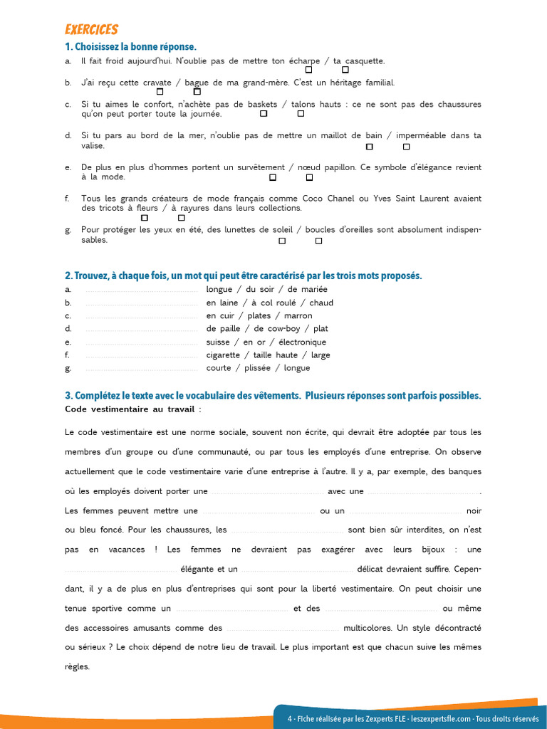 Exercices | PDF