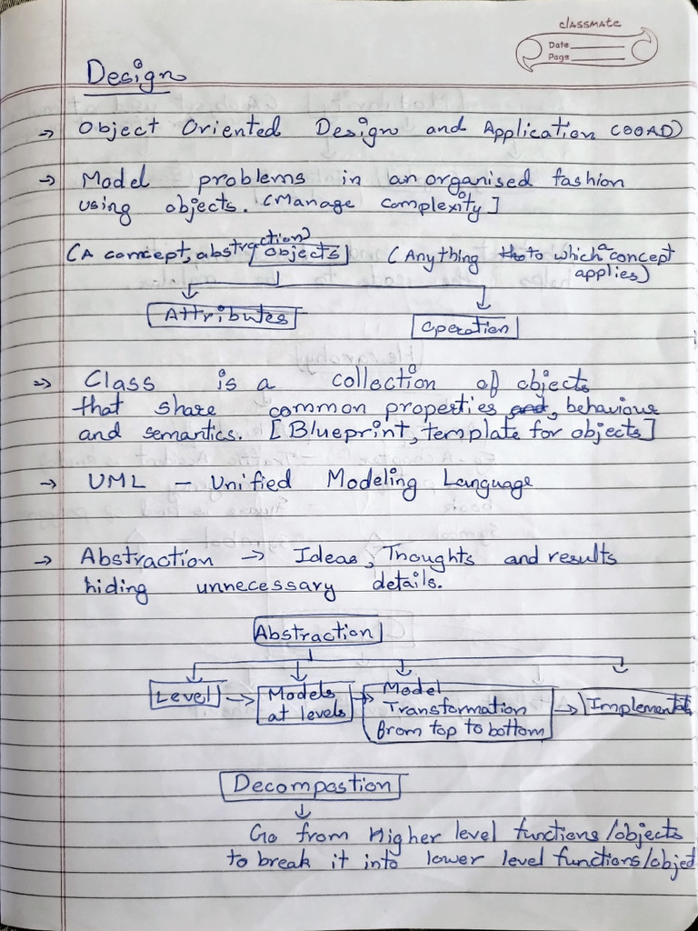 Object-Oriented Design and UML Concepts | PDF