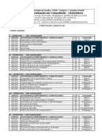 Composição Curricular - Campus I - de - COMPUTAÇÃO - 40 HORAS